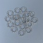 Bead finding insert color metal finish silver, diameter 9x1.5mm±, hole diameter ~6mm±, packaging 66 pcs