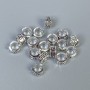 Bead Insertion Fitting Color: Silver, diameter 6×3 mm± hole, diameter 4 mm± packaging 20 g (~80 pcs)