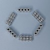 Row Separator Findings in Silver Color 7×5×17 mm ± hole 1.8 mm ± packaging 20 g (~10 pcs)