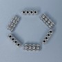 Row Separator Findings in Silver Color 7×5×17 mm ± hole 1.8 mm ± packaging 20 g (~10 pcs)