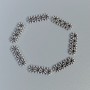 Finish: Separator bead for rows insert color metal: silver, diameter 16x5x2mm ± hole diameter 1.8mm ± packaging 20 g (~36 pcs)