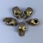 Bead Findings Inlay Skull Bronze Color 12x18x8mm+- hole 4mm+- packaging 20g (~ 5pcs)