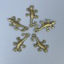 Pendant Finding Lizard in Bronze Tone, 23x13x2 mm ± hole Ø 2 mm ± packaging 12 pcs