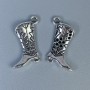 Pendant Findings Boots color metal silver, size 22×14×2mm±, hole diameter 2.5mm±, packaging 8 pcs