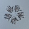 Pendant hardware palm Hand Made metal color silver, sizes 12x11x1mm+- hole diameter 1.5mm+- packaging 20g (~50 pcs)