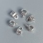  Bail finding color: silver, size 8x5x6 mm +/- holes, diameter 3 mm +-, diameter 2 mm +-, packaging 20 g (~54 pcs)
