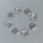 Caps for Bead Caps in Silver Color, 7×1 mm± hole 1.5 mm± packaging 80 pcs