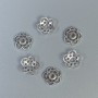 Cap cap for bead, metal color silver, diameter 10 x 0.5 mm ± hole diameter 2 mm ± packaging 20 g (~85 pcs)