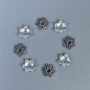 Cap cap findings for seed beads, metal color silver, diameter 7×1mm± hole 2mm± packaging 20g (~88 pcs)