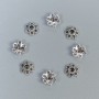 Bead Cap Findings in Silver Color, 6x0.8 mm diameter, hole 1.5 mm, packaging 20 g (~195 pcs)