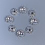 Cap cap Findings for Bead in Silver Color 7x1mm ± hole diameter 1.5mm ± packaging 20 g (~65 pcs)