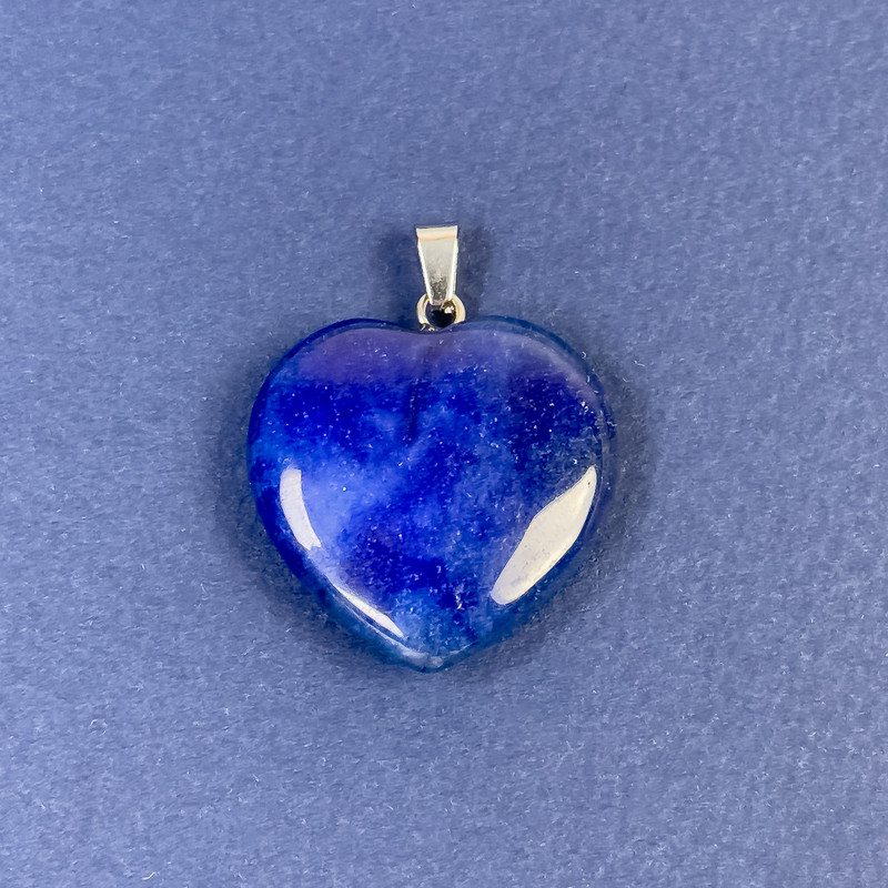 Heart Pendant with Turquoise (Toned Stone) 25x25x8x30mm+