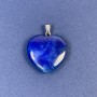 Heart Pendant with Turquoise (Toned Stone) 25x25x8x30mm+