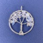 Pendant of the Tree of Life with Opalite Synthetic Moonstone 31×36 mm