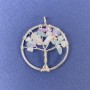 Pendant 'Tree of Life' Fluorite Natural Stone 31×36mm+