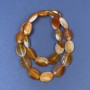 Carnelian Beads on Thread, Oval, 18×12 mm ±, Length 37 cm ±