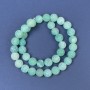 Frosty Agate Beads on Invisible Thread, Smooth Round Bead, 10mm diameter ±, 37cm length ±