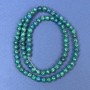 Azurite Beads on Thread Smooth Sphere, diameter 5mm ±, length 38cm +