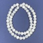Mother-of-Pearl Beads on Thread, Smooth Round, 6mm Diameter ±, 39cm Length ±