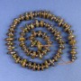 Bronzite Beads, tumbled, 8-10x4 mm, on thread with seed beads, length 40 cm+