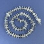 Labradorite Beads Chip 9-12×3mm+- with Seed Beads on Thread, length 40cm+