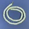 Onyx Rondelle Beads 6x4 mm on Threaded String, 38 cm+ length