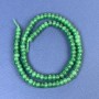 Chrysoprase Rondelle Beads 6x4mm on Thread, 38in Length+