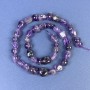 Amethyst Faceted Beads on Thread 5-12x10mm+-, 40 cm+ Length