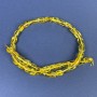 Amber Beads Faceted 10x7mm on Thread, length 39cm+