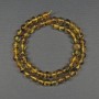 Amber Beads smooth ball 6mm+ on thread, length 39cm+