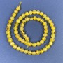 Amber Beads Smooth Ball 6mm+ on Thread, 39cm+ Length