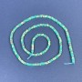 Variscite Beads Square Rondelle 2.5×1 mm ± on a thread, length 39 cm+