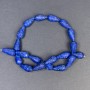 Lapis Lazuli Beads, Natural Stone Tear Drop Shape, 19x10 mm, hole 1 mm+, length 42 cm+