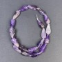 Amethyst Beads Natural Stone Drop, diameter 19x10 mm±, hole diameter 1 mm±, thread length 42 cm±