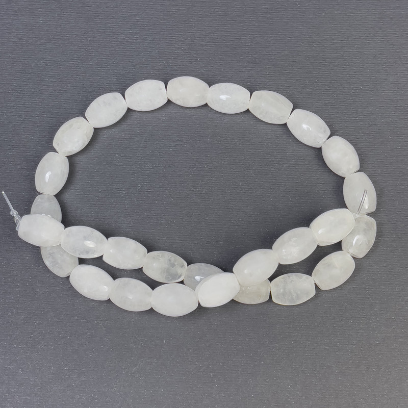 Natural Mountain Crystal Beads, barrel shape, natural stone, diameter 10x14+-, hole diameter 1mm+-, string length 38cm+
