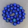 Lapis Lazuli Beads Smooth Ball 12 mm diameter, hole 1 mm, length 39 cm+