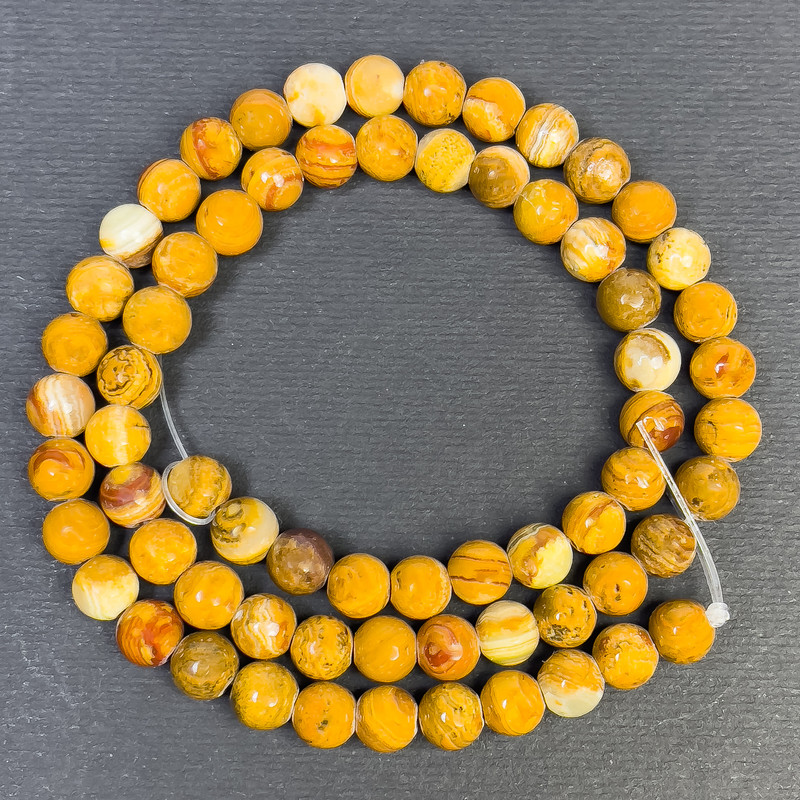 Onyx Beads Smooth Round 8.5 mm, hole about 1.5 mm, strand length 38 cm