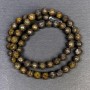 Bronzite Beads natural stone smooth ball, diameter 6.5+ mm hole 1.5mm+-, length 38cm+-