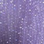 Czech Glass Beads on Thread Lilac Crystal Rondelle 8x6mm +/-, 42cm length