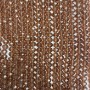 Beads Czech Crystal on thread brown transparent faceted rondelle, diameter 8×6mm + -, length 40cm +