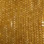 Beads Czech Crystal on Thread Amber Transparent Faceted Rondelle, diameter 8x6mm + -, length 40-41cm +
