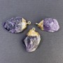 Uncut Amethyst Pendant 35x24mm+