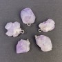 Amethyst Pendant, Unpolished, 18-25×14-16 mm+