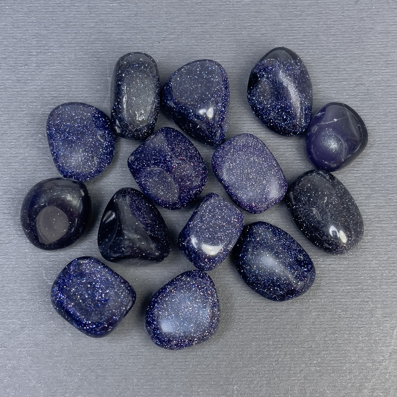 Blue Aquamarine Sand-cut, faceted natural quartz without hole, 15-21x9-16 mm (+-) (per 100 g ±)