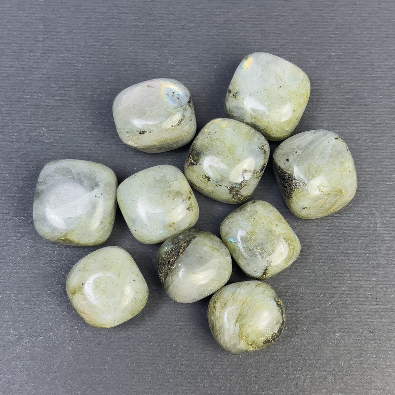 Natural Labradorite Rough Faceted Stone 17x13mm (±) (per 100g ±)