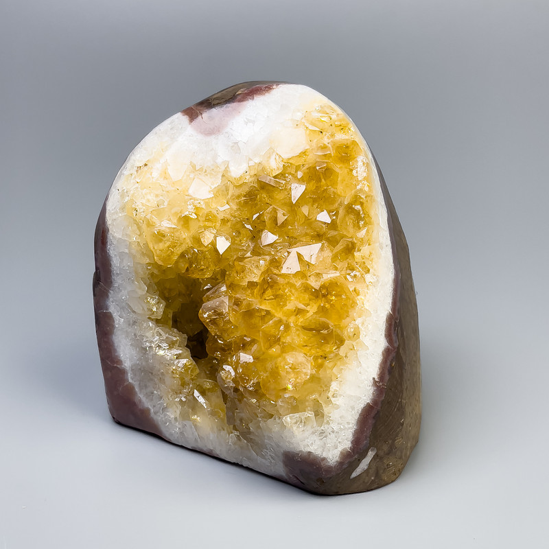 Price per 100g. Citrine Druze Natural Souvenir Stone, sizes ~80x80x60-120x60x55 mm+- ~weight from 650g