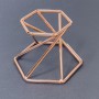 Stand for souvenir sphere in metal color copper, dimensions ~ 40×38×55mm+