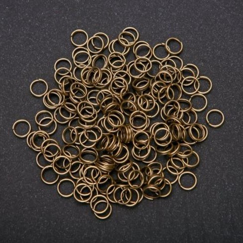 Jump Ring, 7 mm Diameter, Bronze, 500 g Pack