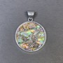 Pendant Halotis Eagle Silver Metal, 32mm diameter