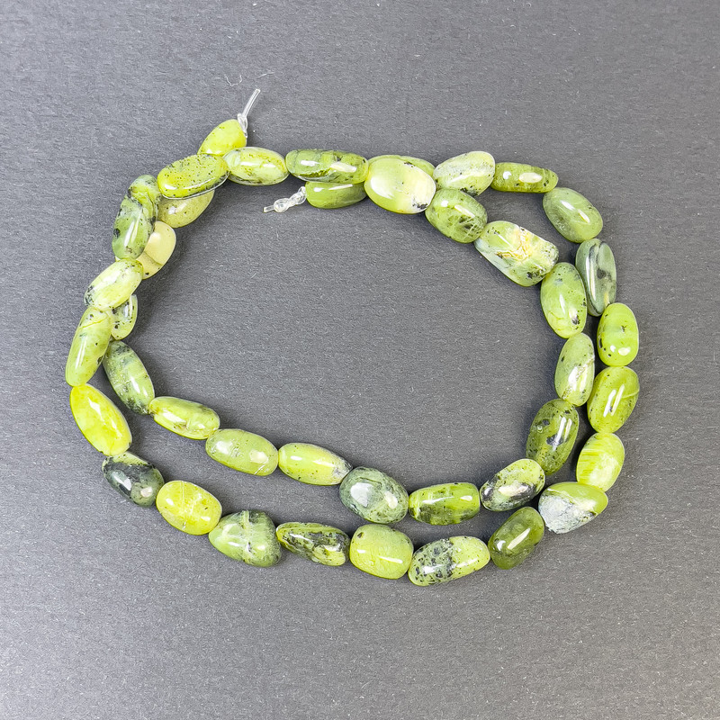 Jadeite Beads Faceted 9x7mm+ on thread, 39cm+ length